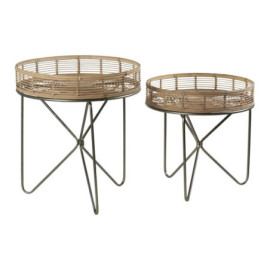 Table Plateau Bambou x2