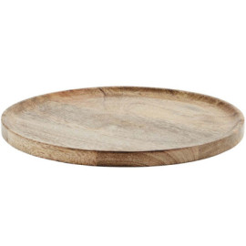 Assiette Ronde En Bois 35Cm