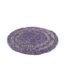 Set De Table Rond Rotin Mauve