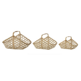 Panier Lysia Nature Bambou x3